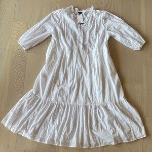 Who What Wear White Textured Blouse